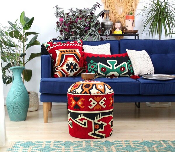 Atelier Del Sofa Bozok többszínű puff - Multicolor