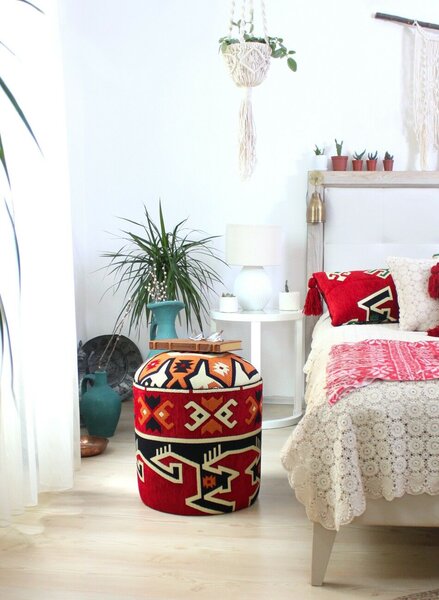Atelier Del Sofa Bozok többszínű puff - Multicolor