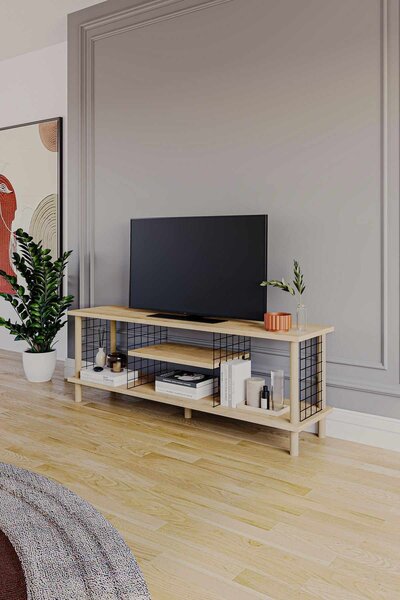 Hanah Home TV Stand Sapphire Oak Peka-0048 - Sapphire Oak