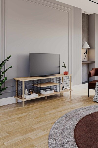 Hanah Home TV Stand Sapphire Oak Peka-0048 - Sapphire Oak