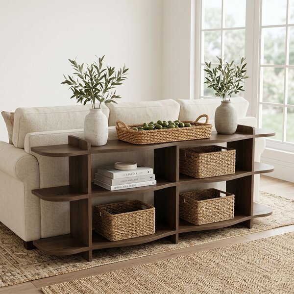 Hanah Home Console Walnut Flusso - Walnut