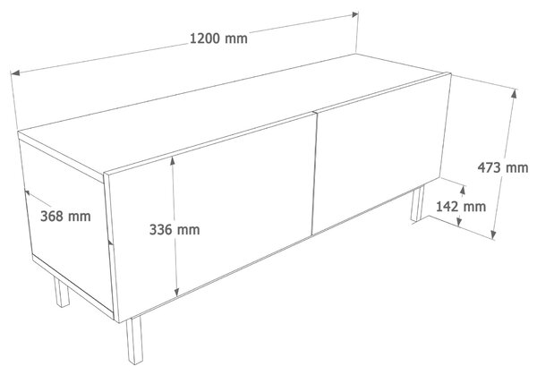 Hanah Home TV Stand Sand Coast - CO3-CO