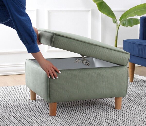 Atelier Del Sofa Puff Zöld Roscen - Zöld