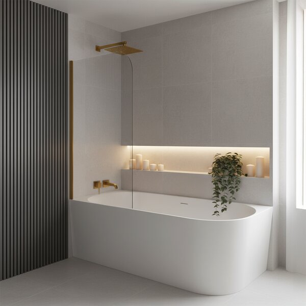 Rea Bellanto Slim, sarok akrilkád 1700x790x580 mm, bal oldali, fehér, REA-W0131