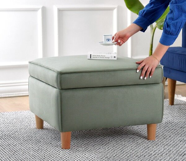 Atelier Del Sofa Puff Zöld Roscen - Zöld