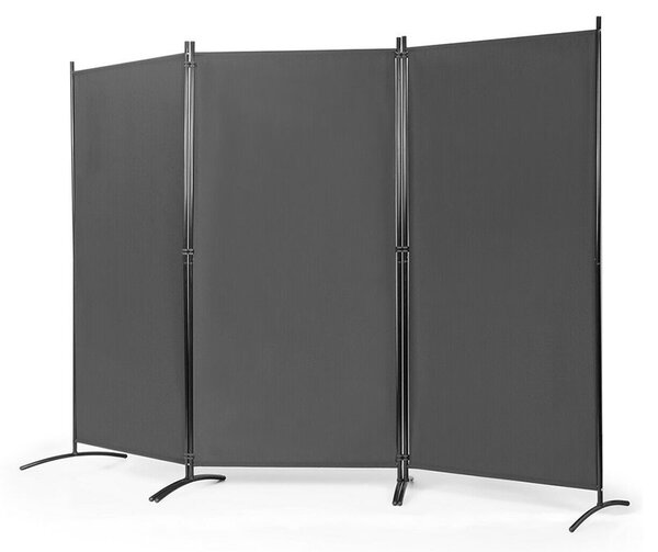 Mobil térelválasztó 260x180cm, szürke