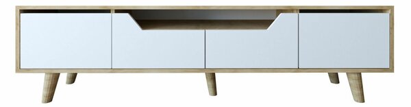 Hanah Home TV állvány Sapphire Oak White Roma 180 - Zafír tölgy, fehér