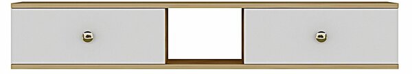 Hanah Home TV állvány Sapphire Oak White Zuzu 150 - Zafír tölgy, Fehér