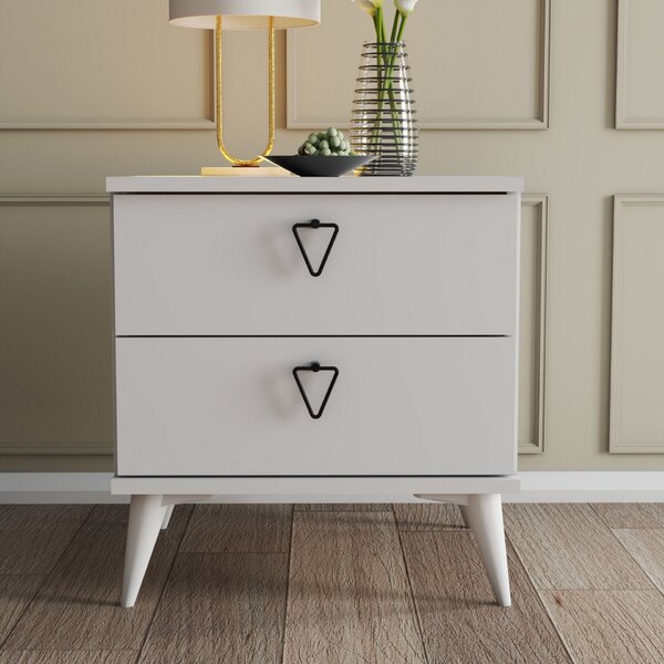 Hanah Home Éjjeliszekrény Fehér Versa-Ce 3634
