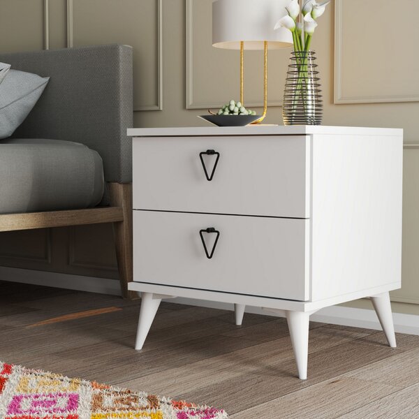 Hanah Home Éjjeliszekrény Fehér Versa-Ce 3634
