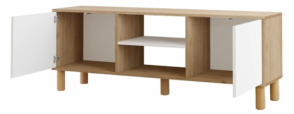 Hanah Home TV állvány Tölgy/Fehér ALS1-SW