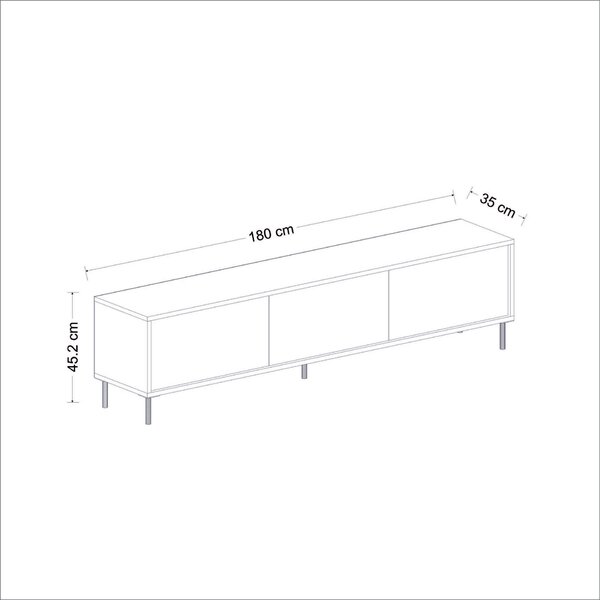 Hanah Home TV állvány Imaj - fehér