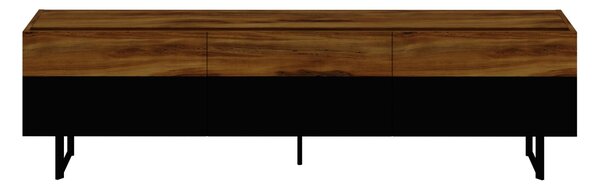 Hanah Home TV állvány Black Oak Sign - fekete, tölgy
