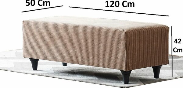 Atelier Del Sofa Flavia barna puff