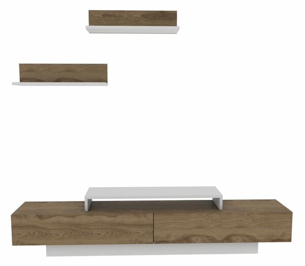 Hanah Home TV Unit White Oud Oak Lusi - White, Oud Oak