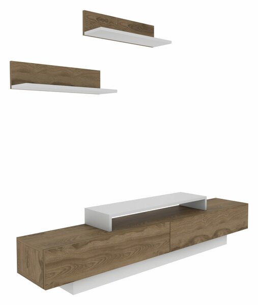 Hanah Home TV Unit White Oud Oak Lusi - White, Oud Oak