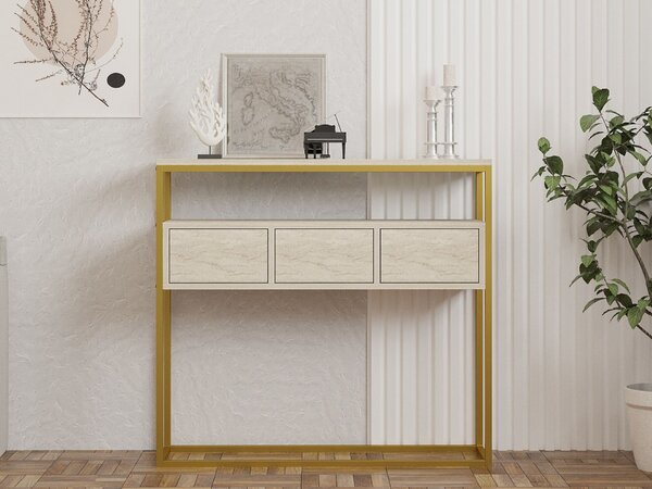 Hanah Home Console Travertine Guarda - Travertine