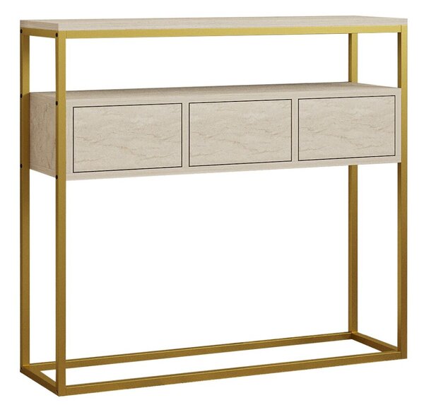 Hanah Home Console Travertine Guarda - Travertine