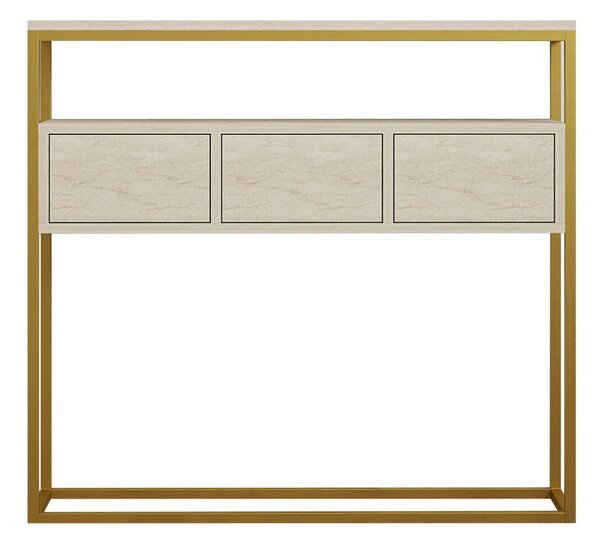 Hanah Home Console Travertine Guarda - Travertine