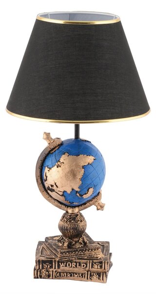 Opviq Asztali lámpa BlackBlueGold World - fekete, kék