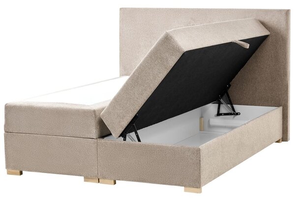 Boxspring ágy tárolóval MAJOR Tópszín 140 x 200 cm