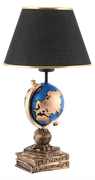 Opviq Asztali lámpa BlackBlueGold World - fekete, kék