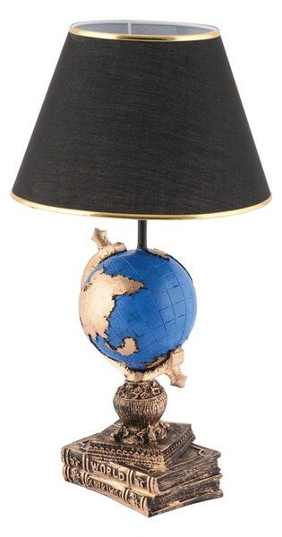 Opviq Asztali lámpa BlackBlueGold World - fekete, kék