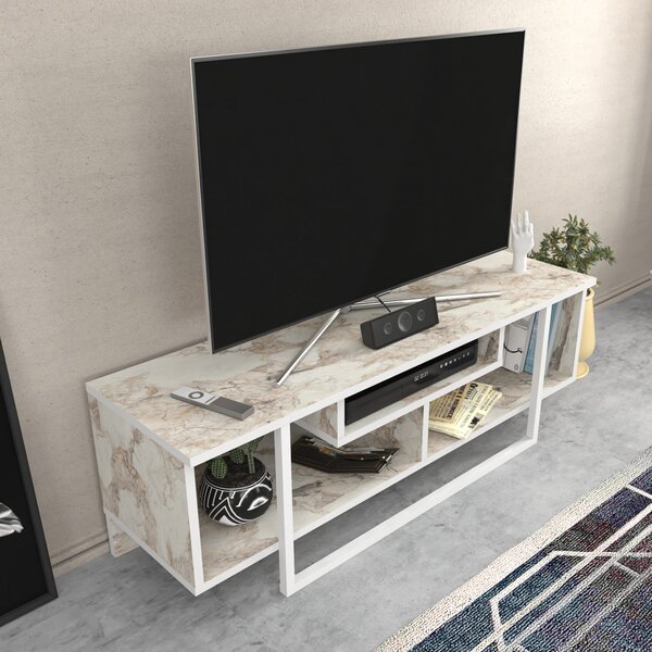 Hanah Home TV-állvány Fehér Asal 120 - Ephesus, Fehér
