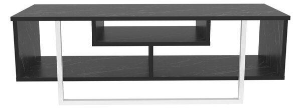Hanah Home TV állvány Fekete Fehér Asal 120 - Fekete, Fehér