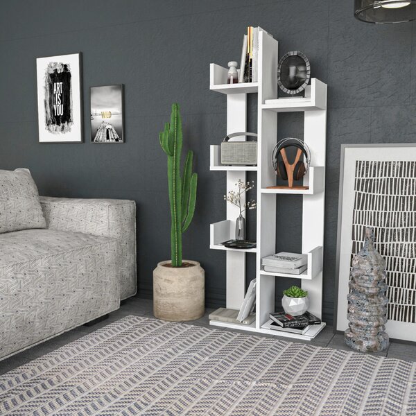 Hanah Home Luisa Fehér könyvespolc - Fehér