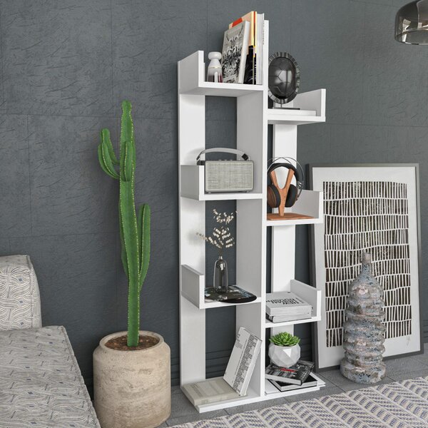 Hanah Home Luisa Fehér könyvespolc - Fehér