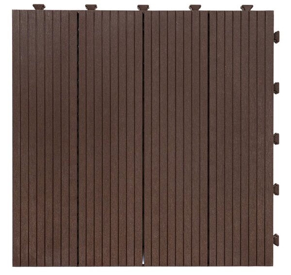 Multy home Gumi csempe Cosmopolitan 45 x 45 cm, barna, megerősített 2,5 cm