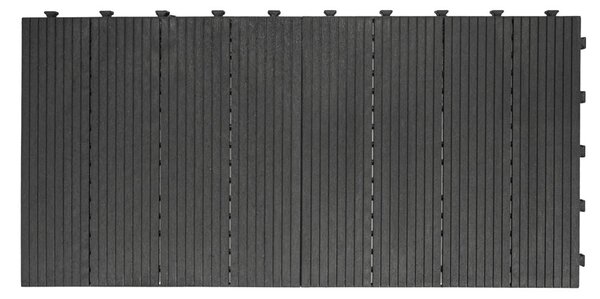 Multy home Gumi csempe Cosmopolitan 45 x 45 cm, antracit, megerősített 2,5 cm
