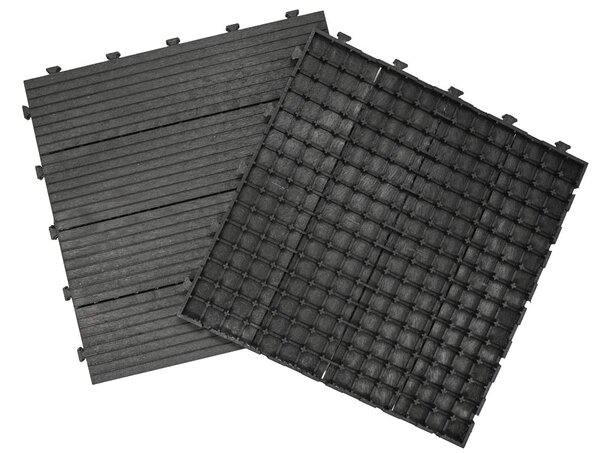 Multy home Gumi csempe Cosmopolitan 45 x 45 cm, antracit, megerősített 2,5 cm