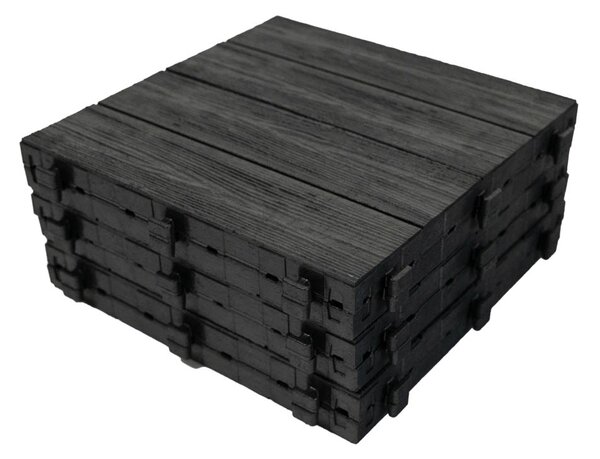 Multy home Gumi csempe ARISTA Wood 30 x 30 cm, antracit