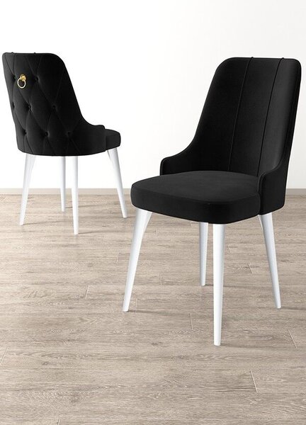 Hanah Home Székkészlet (2 darab) Newa - fekete, fehér