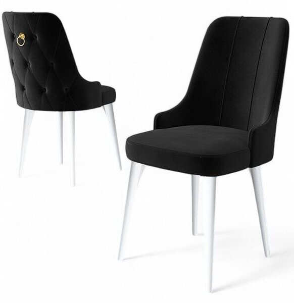 Hanah Home Székkészlet (2 darab) Newa - fekete, fehér