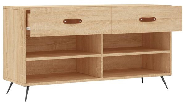 Sonoma tölgy színű szerelt fa cipőpolc 102x35x55 cm