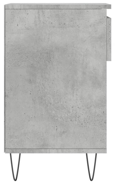 Betonszürke szerelt fa cipőszekrény 102x36x60 cm