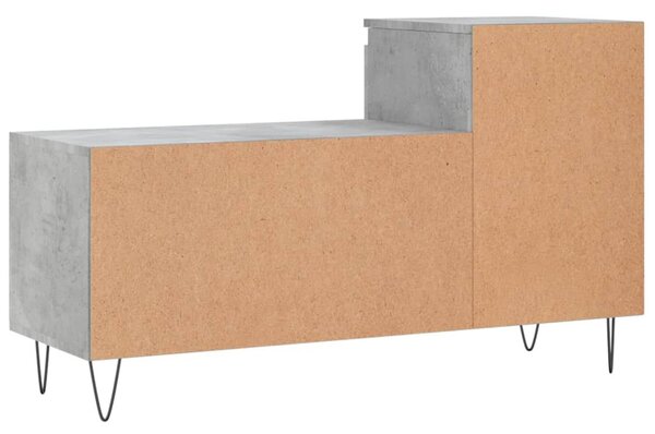 Betonszürke szerelt fa cipőszekrény 102x36x60 cm