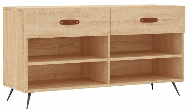 Sonoma tölgy színű szerelt fa cipőpolc 102x35x55 cm