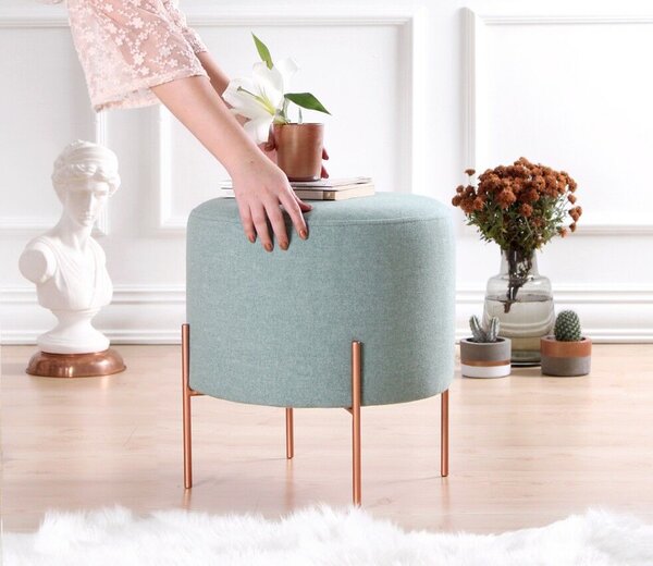 Atelier Del Sofa Puff, tengerzöld réz, 43 - tengerzöld