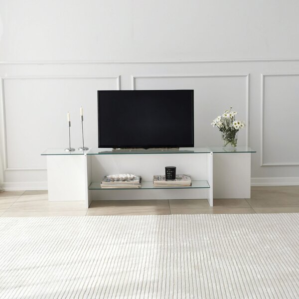 Hanah Home TV Stand White Escape TV - White