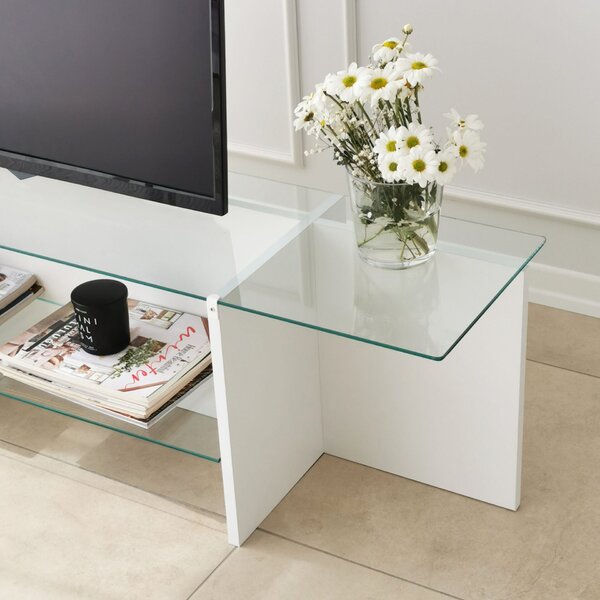 Hanah Home TV Stand White Escape TV - White