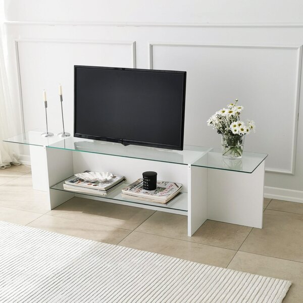 Hanah Home TV Stand White Escape TV - White