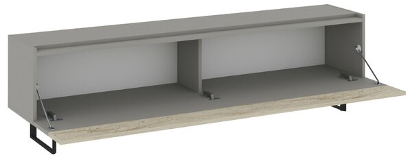 Hanah Home TV állvány szürke travertin - szürke, travertin