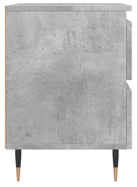 Betonszürke szerelt fa éjjeliszekrény 40x35x50 cm