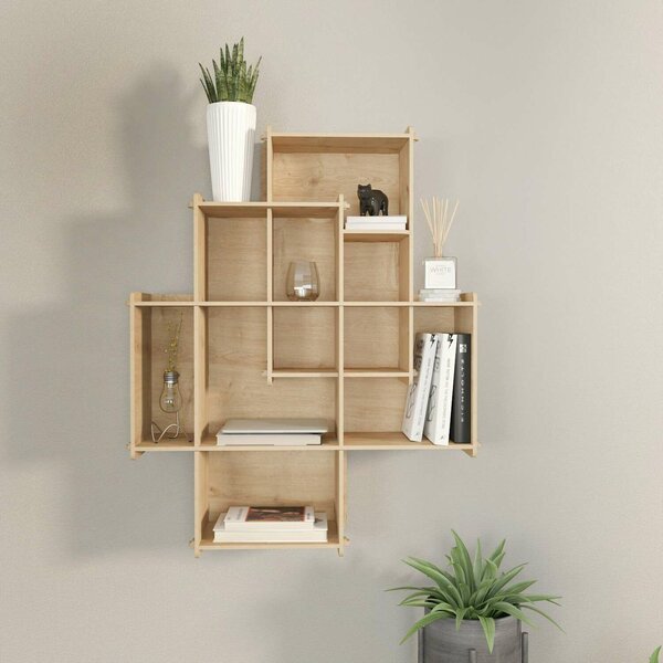Hanah Home Wall Shelf Oak Adis - Oak