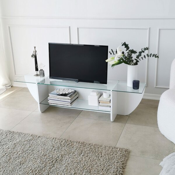 Hanah Home White Lily TV TV-állvány - Fehér