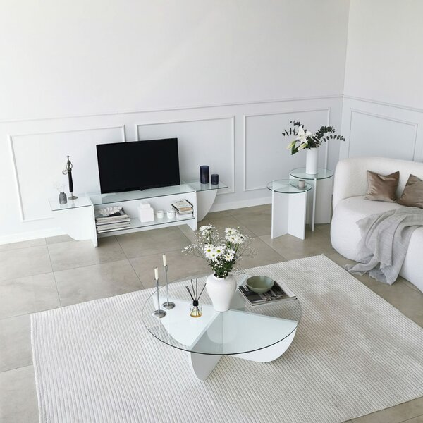 Hanah Home White Lily TV TV-állvány - Fehér